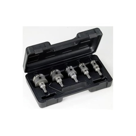 Champion Cutting Tool CT7 5 Piece Bolt Clearance Carbide Tipped Hole Cutter Set, Includes: 9/16in, 11/16in CHA CT7P-SET-5